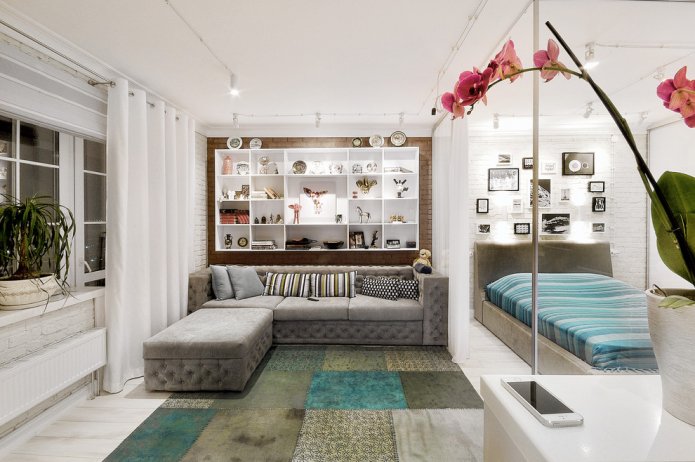 Agencement d'une chambre avec un salon