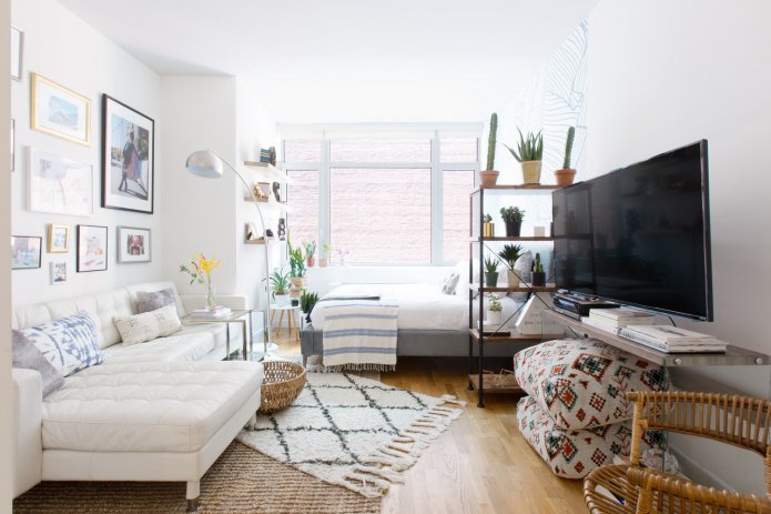 Agencement d'une chambre-salon combinée