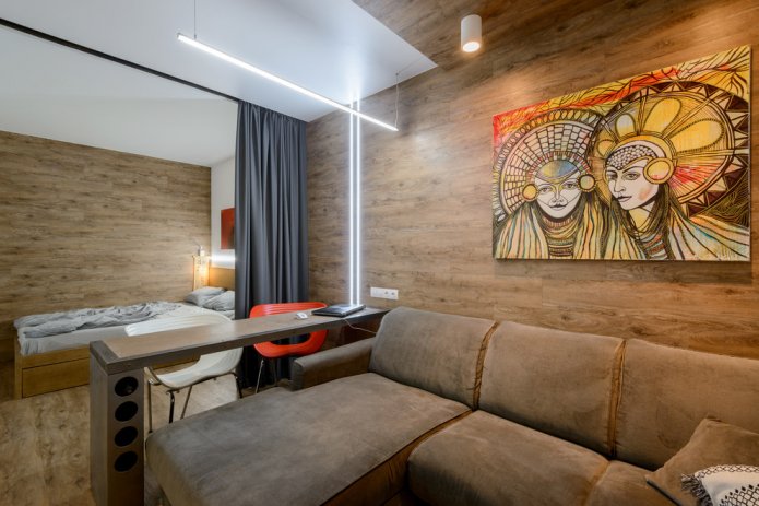Agencement d'une chambre-salon combinée