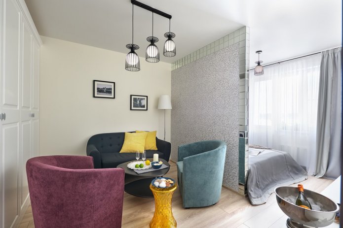 conception d'une chambre-salon combinée