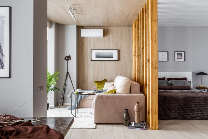 Agencement d'une chambre-salon combinée