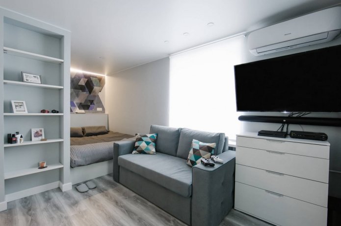 Meubles d'une chambre-salon combinée