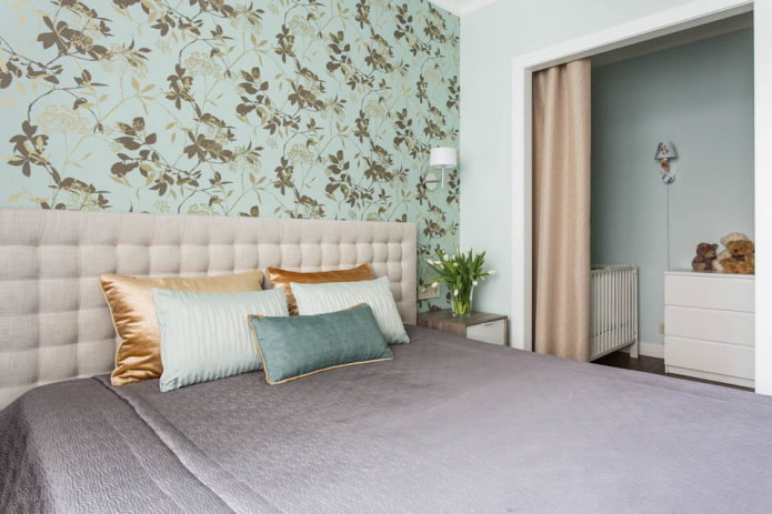 Zonage fonctionnel d'une chambre à coucher et d'une chambre d'enfant combinées