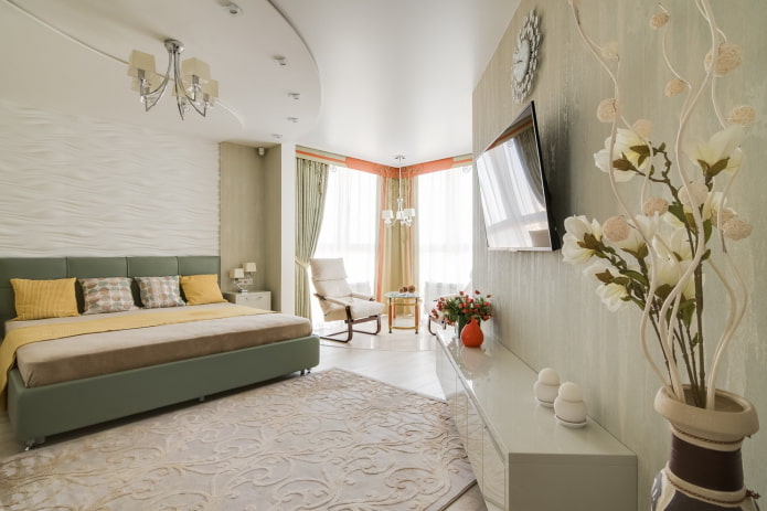 zonage d'une chambre combinée avec une loggia