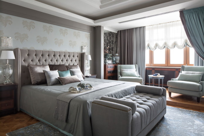 Agencement des meubles dans une chambre combinée avec une loggia