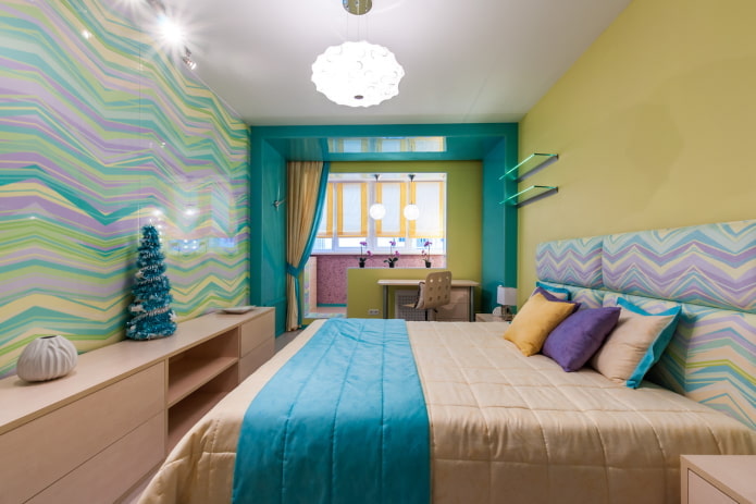 Chambre 9 places dans un style moderne