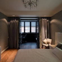 Conception de chambre moderne avec un balcon-0