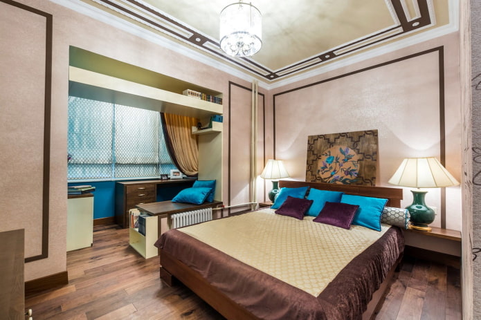 combinaison d'un balcon et d'une chambre