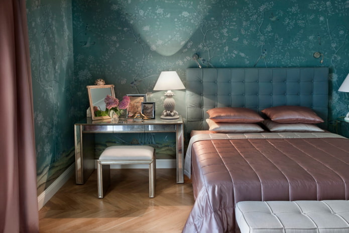 Décoration de chambre turquoise