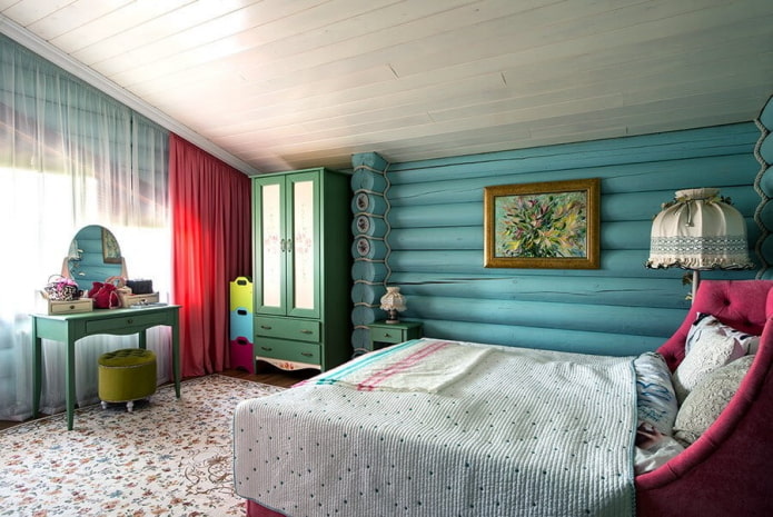 Décoration de chambre turquoise