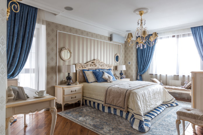Schéma de couleurs pour une chambre classique