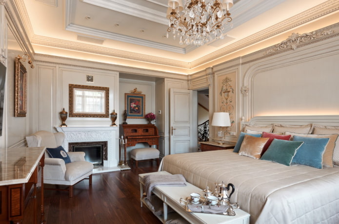 Décoration de chambre de style classique