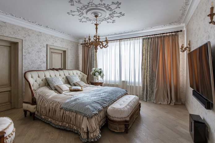 Textiles pour une chambre classique