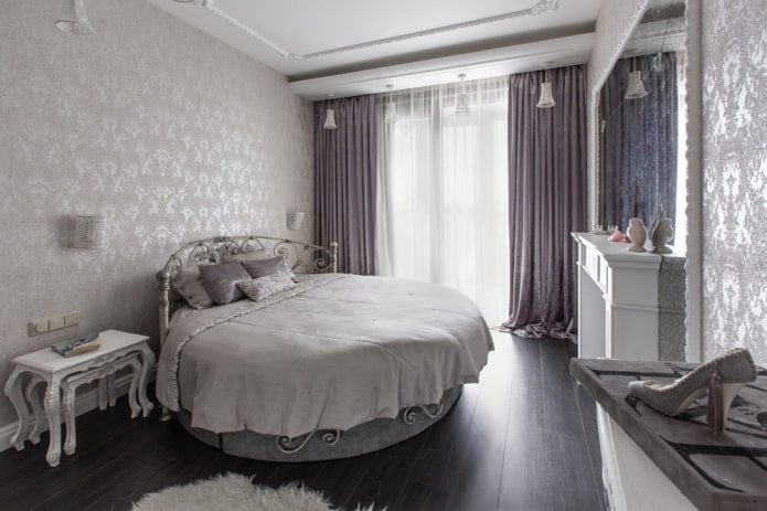 design intérieur de chambre grise