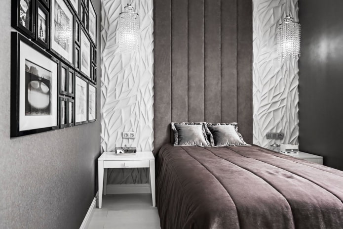 Décoration de chambre grise