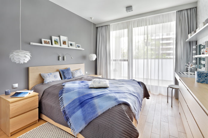 meubles pour une chambre grise