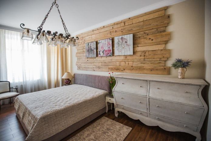 meubles de chambre dans un style rustique