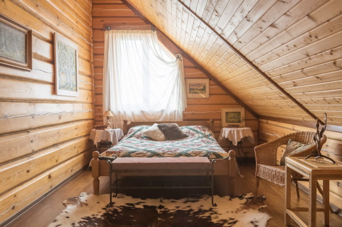 conception intérieure de chambre de style campagnard