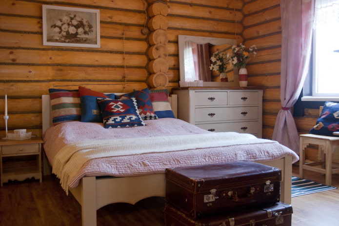 décoration intérieure de chambre de style campagnard