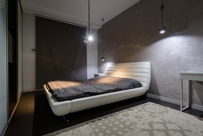 Éclairage d'une chambre de style high-tech