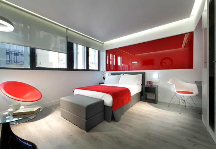 Décoration d'intérieur de chambre de style high-tech