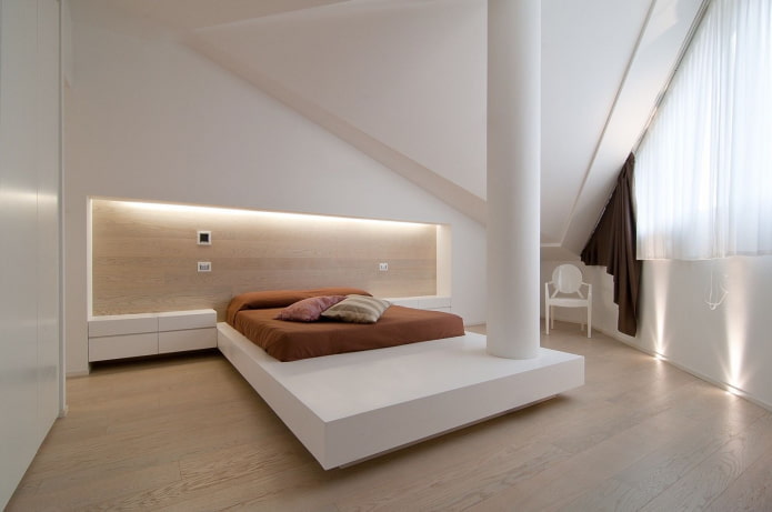 Aménagement intérieur d'une chambre de style high-tech