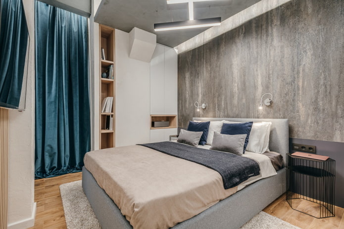 Couleurs d'une chambre de style industriel