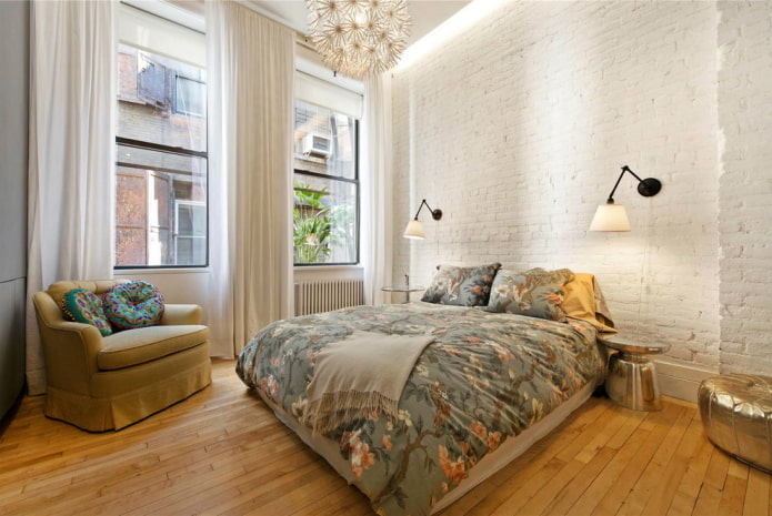 Éclairage de chambre de style industriel