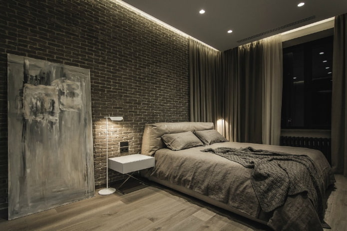 Chambre masculine de style industriel