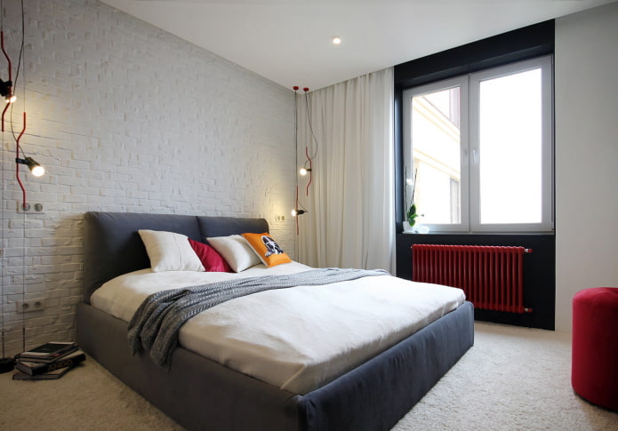 Conception d'une petite chambre de style industriel