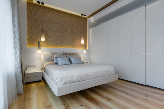 meubles dans une chambre à coucher de style minimaliste