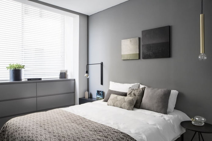 Décoration intérieure d'une chambre de style minimaliste