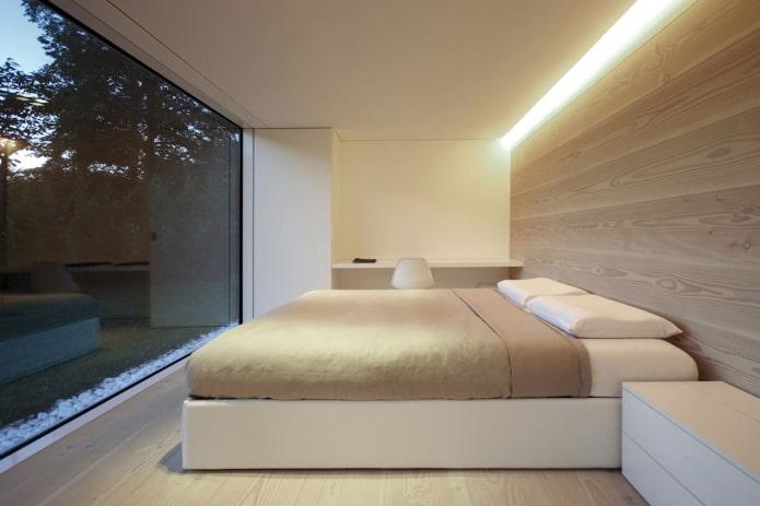 décoration de chambre dans un style minimaliste