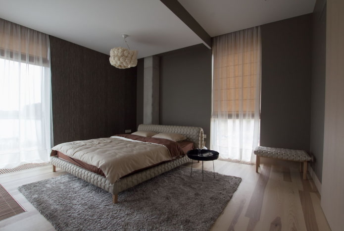 textiles à l'intérieur de la chambre dans Style minimaliste