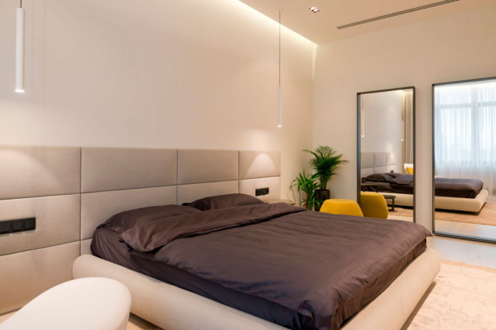 Décoration intérieure d'une chambre de style minimaliste