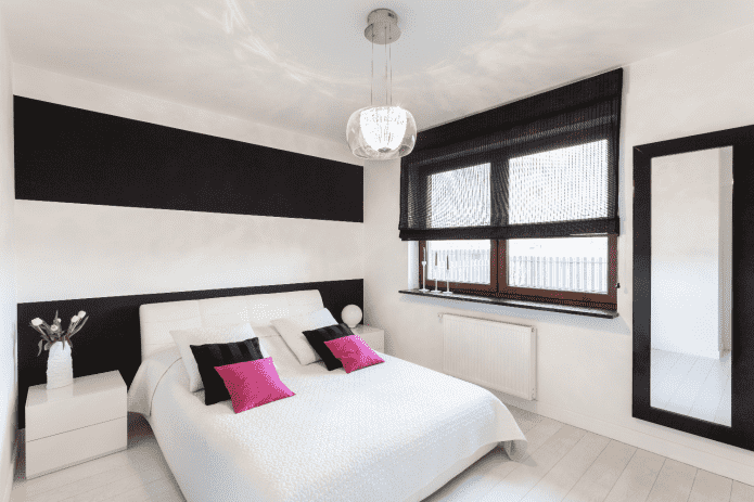Schéma de couleurs de la chambre de style minimaliste
