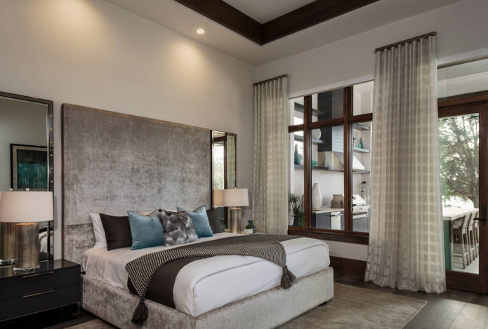 Chambre aux tons gris