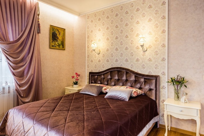 Éclairage d'une chambre de style provençal