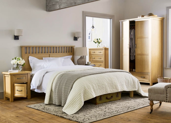 Ensemble de chambre avec armoire