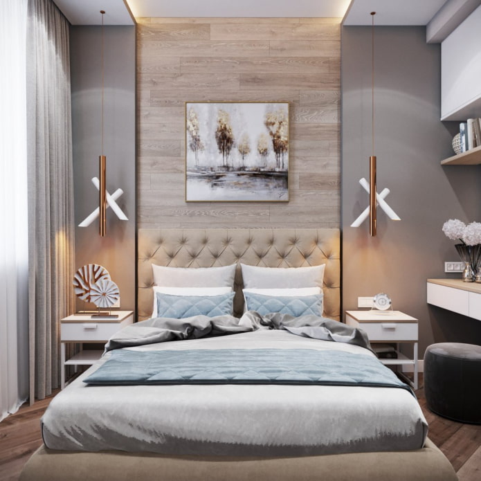 agencement symétrique d'une chambre
