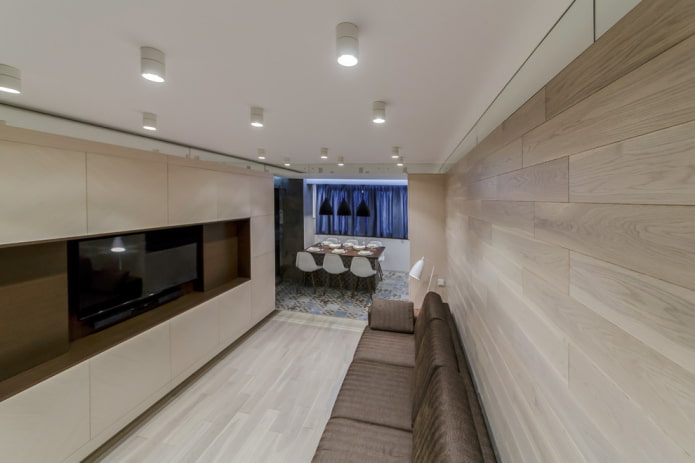 Spots de plafond dans la décoration intérieure