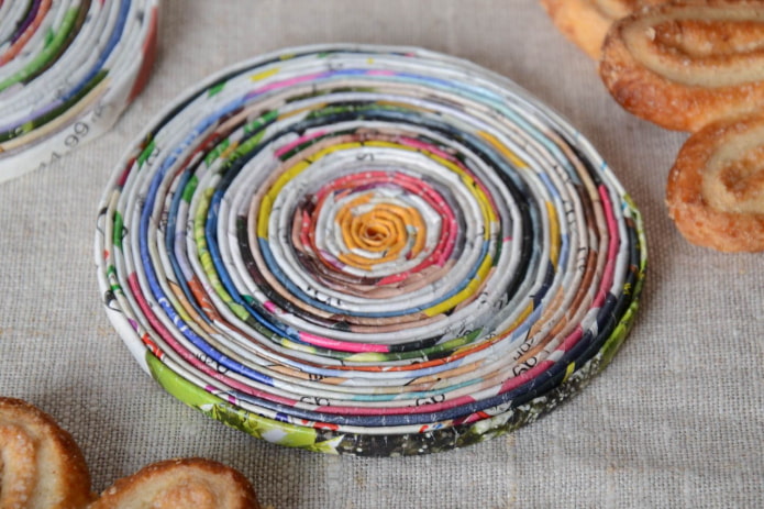 Support spirale pour tube de magazine