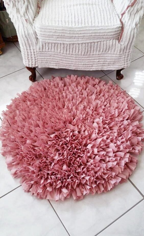Tapis à partir de vieilles taies d'oreiller