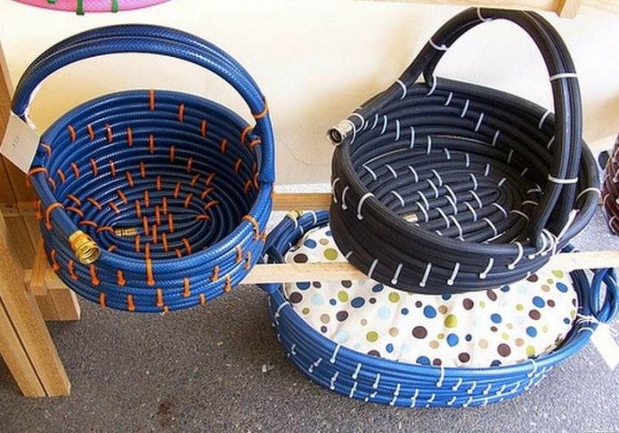 panier fait d'un tuyau