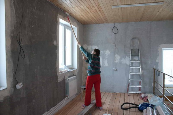 apprêter les murs