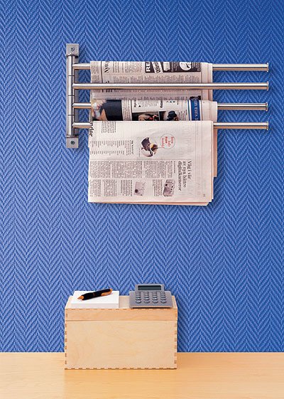 papier peint à chevrons en verre bleu