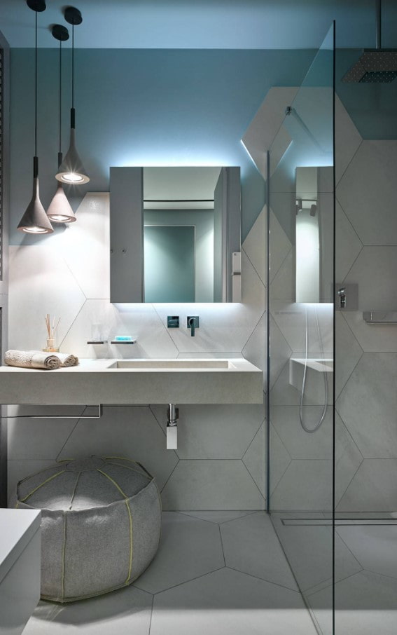 Paroi de douche en verre
