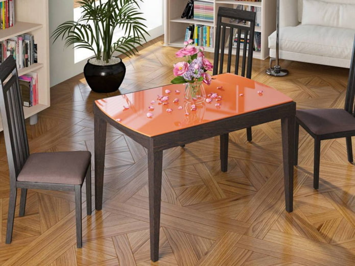orange tabletop
