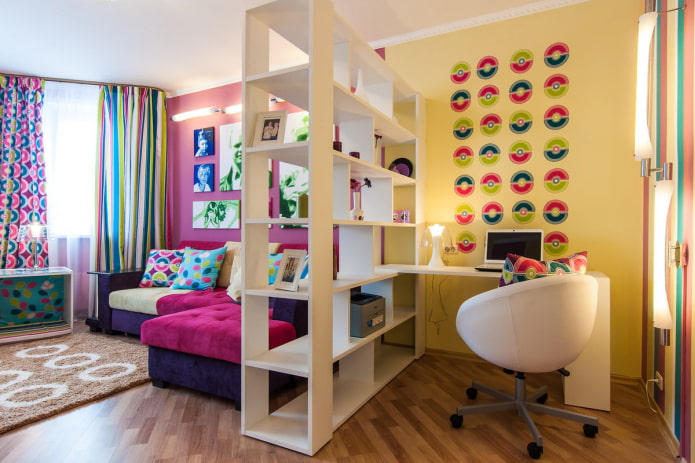 Cloison en MDF à l'intérieur