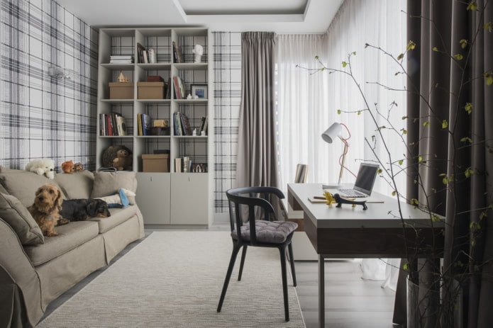 Structure d'étagère à l'intérieur d'une chambre d'adolescent